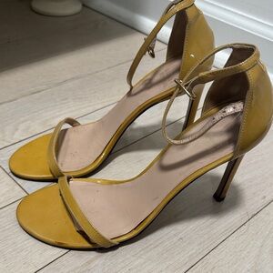 Stuart Weitzman Mustard Yellow Heels